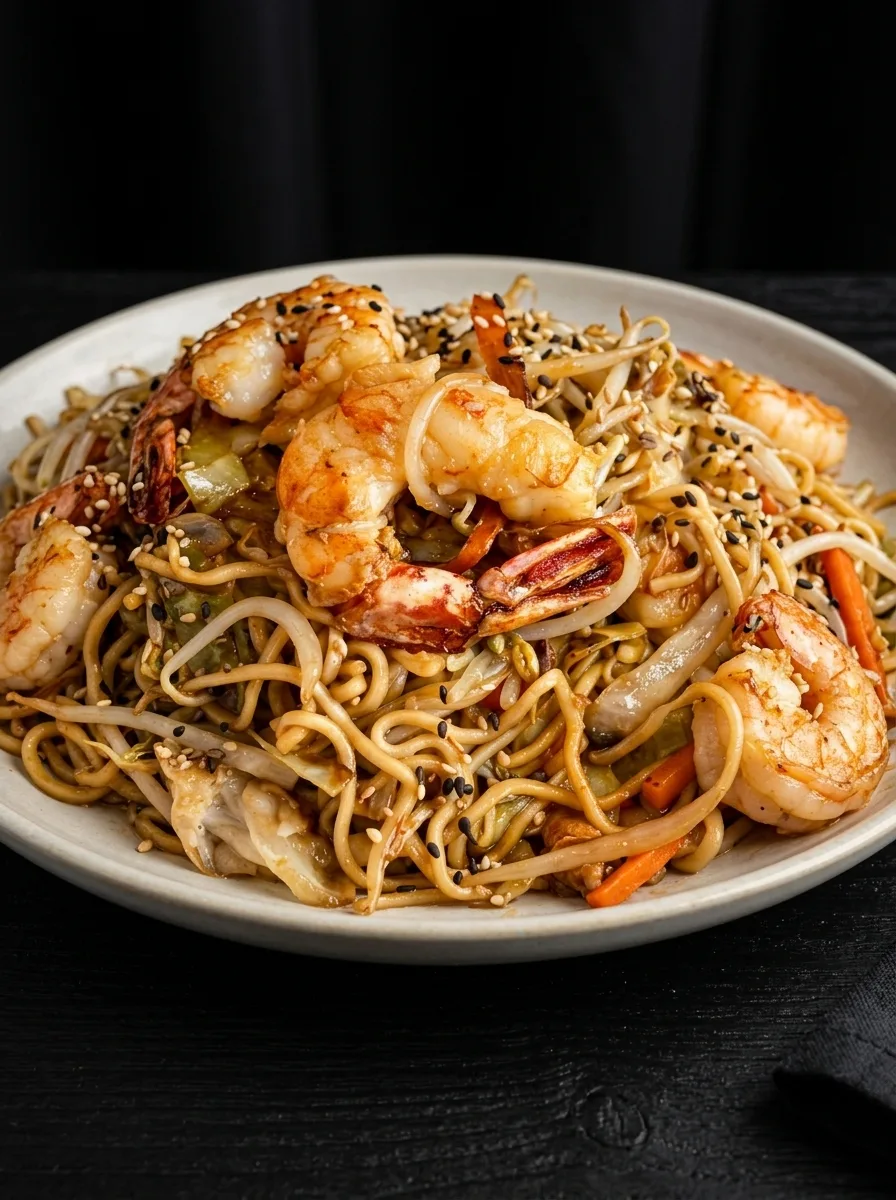 Teriyaki Ramen Salteado de Gambón Salvaje
